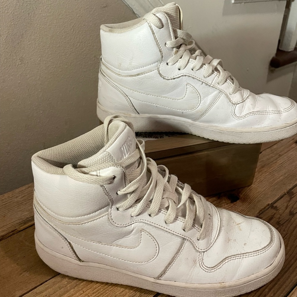 Nike White High-Top Sneakers